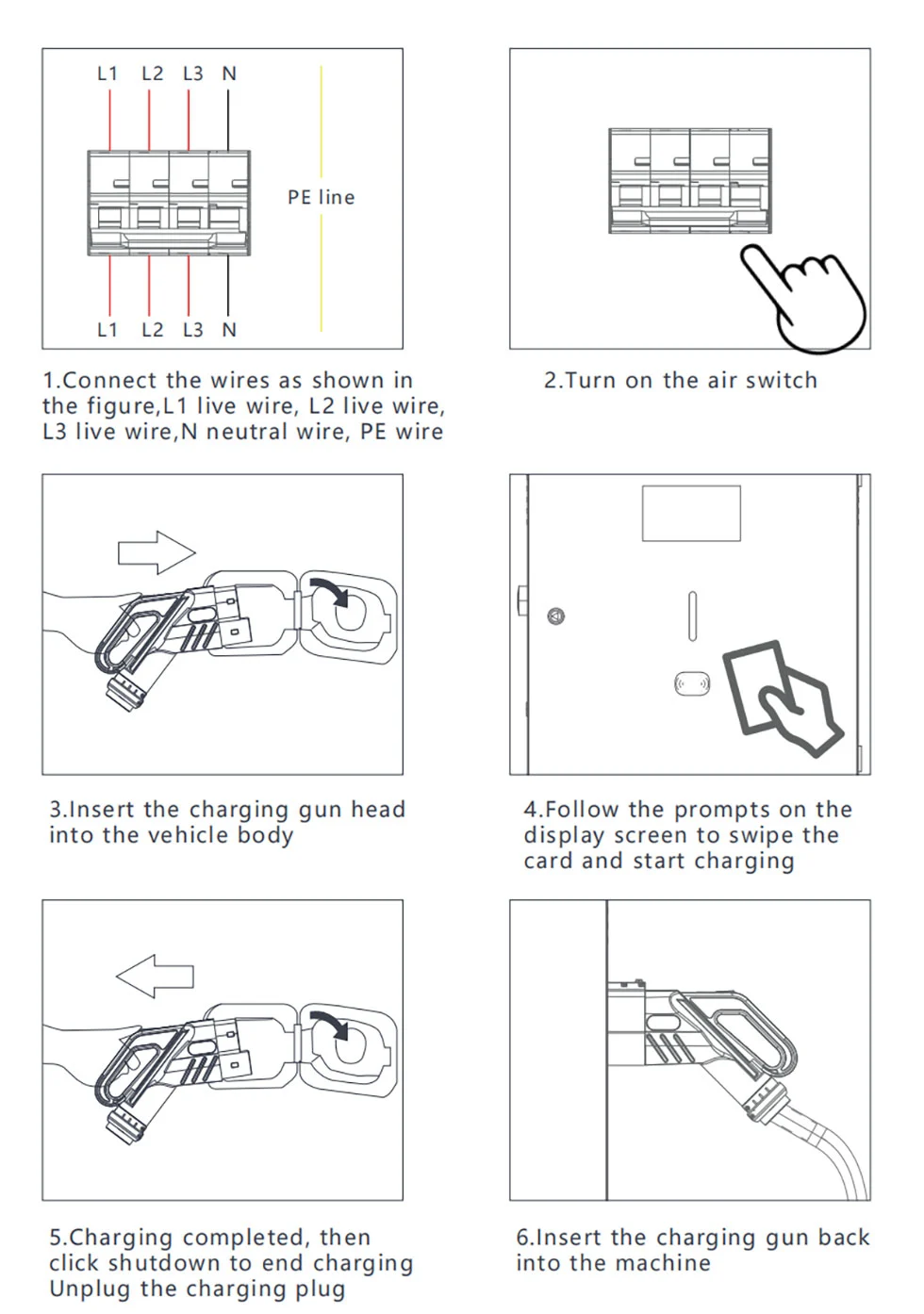 30kW DC wall-mounted EV Charger